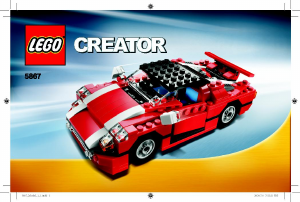 Bedienungsanleitung Lego set 5867 Creator Roter Sportwagen