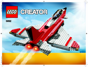 Mode d’emploi Lego set 5892 Creator L'avion supersonique