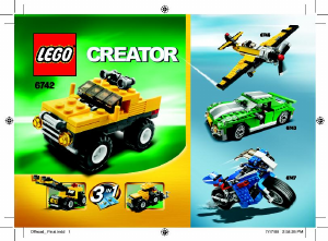 Manuale Lego set 6742 Creator Piccolo fuoristrada