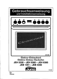 Bedienungsanleitung Juno JEB5350B Herd