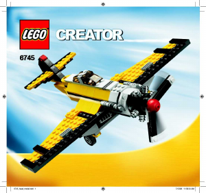 Mode d’emploi Lego set 6745 Creator L'avion à hélice