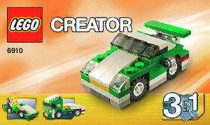 Bedienungsanleitung Lego set 6910 Creator Mini Sportwagen