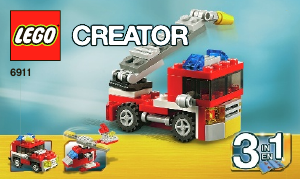 Mode d’emploi Lego set 6911 Creator Le mini camion de pompier