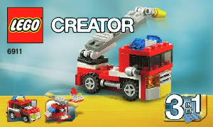 Manual Lego set 6911 Creator Mini fire rescue