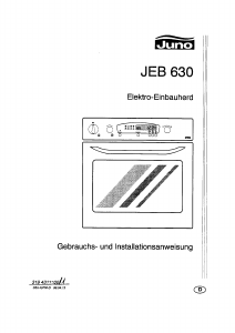 Bedienungsanleitung Juno JEB630B Backofen