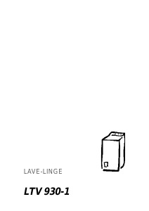Mode d’emploi Faure LTV930-1 Lave-linge