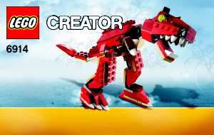 Bruksanvisning Lego set 6914 Creator T-rex