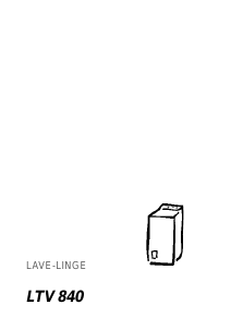 Mode d’emploi Faure LTV840 Lave-linge