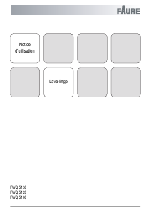 Mode d’emploi Faure FWQ5138 Lave-linge