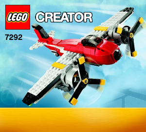 Bedienungsanleitung Lego set 7292 Creator Propellerflugzeug