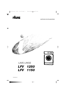 Mode d’emploi Faure LFV1250 Lave-linge
