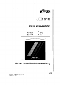 Bedienungsanleitung Juno JEB910E Backofen
