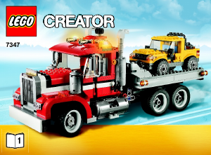Manual Lego set 7347 Creator Highway pickup