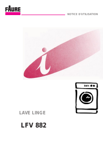 Mode d’emploi Faure LFV882 Lave-linge