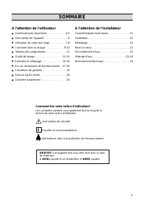 Mode d’emploi Faure LFV1026 Lave-linge