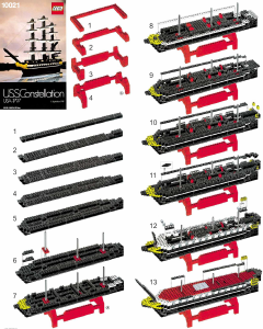 Instrukcja Lego set 10021 Creator USS constellation