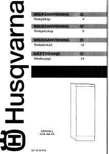 Bruksanvisning Husqvarna GVE400KV Vinkyl