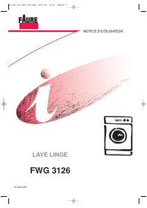 Mode d’emploi Faure FWG3126 Lave-linge