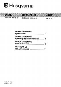 Käyttöohje Husqvarna GME136KS Jääkaappi