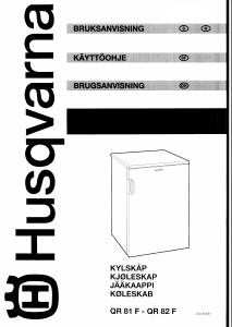 Bruksanvisning Husqvarna QR82F Kylskåp