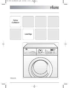 Mode d’emploi Faure FWG6125 Lave-linge