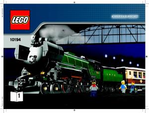Handleiding Lego set 10194 Creator Stoomtrein ‘Emerald Night'