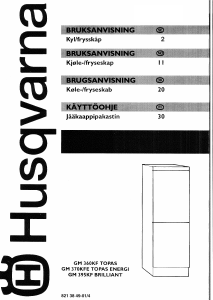 Bruksanvisning Husqvarna GM395KF Kyl-frys