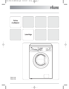 Mode d’emploi Faure FWG3125 Lave-linge