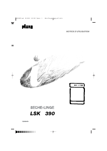 Mode d’emploi Faure LSK390 Sèche-linge
