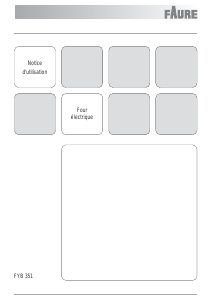 Mode d’emploi Faure FYB351N Four