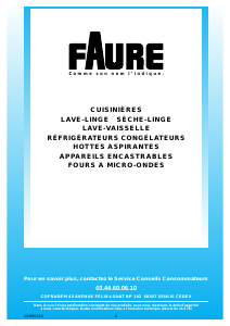 Mode d’emploi Faure LFD829 Lave-linge séchant
