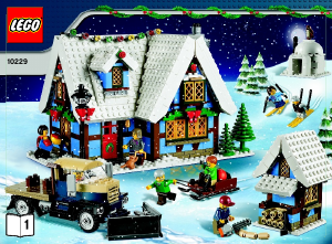 Bruksanvisning Lego set 10229 Creator Vintern byn stuga