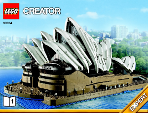 Manual Lego set 10234 Creator Sydney opera house