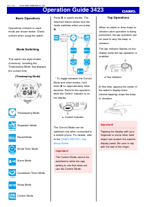Handleiding Casio 3423 Uurwerk