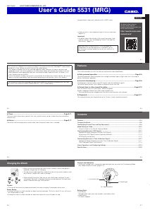 Handleiding Casio 5531 (MRG) Uurwerk