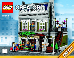 Käyttöohje Lego set 10243 Creator Pariisilainen ravintola