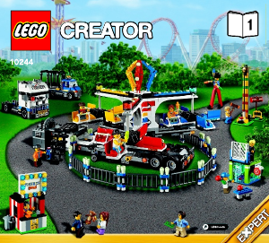 Bruksanvisning Lego set 10244 Creator Karusell på nöjesfältet