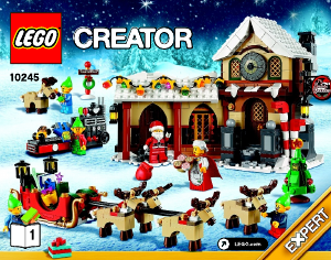 Manual Lego set 10245 Creator Santas workshop