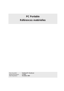 Mode d’emploi Asus Z92NE Ordinateur portable