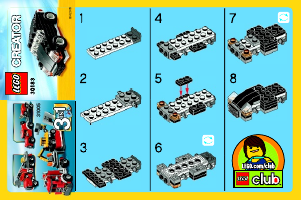 Instrukcja Lego set 30183 Creator Samochód wyścigowy