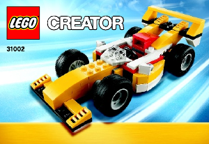 Bruksanvisning Lego set 31002 Creator Super racerbil