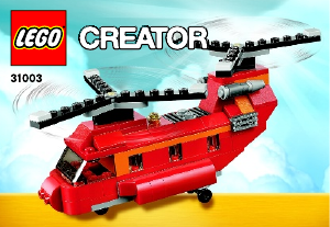 Mode d’emploi Lego set 31003 Creator L'hélicoptère rouge