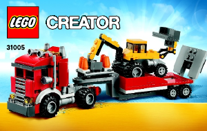 Manual de uso Lego set 31005 Creator Camión remolque