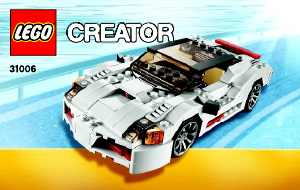 Bruksanvisning Lego set 31006 Creator Snabb bil