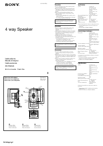 Handleiding Sony XS-R4645 Autoluidspreker