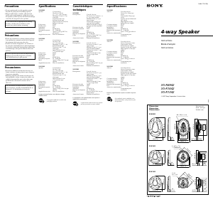 Handleiding Sony XS-R6942 Autoluidspreker