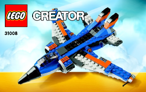 Mode d’emploi Lego set 31008 Creator L'avion ultra rapide