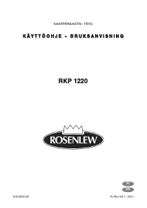 Bruksanvisning Rosenlew RKP1220 Frys
