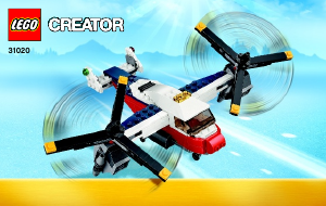 Mode d’emploi Lego set 31020 Creator L'Avion à double hélices