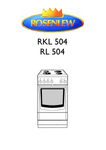 Bruksanvisning Rosenlew RL504 Spis